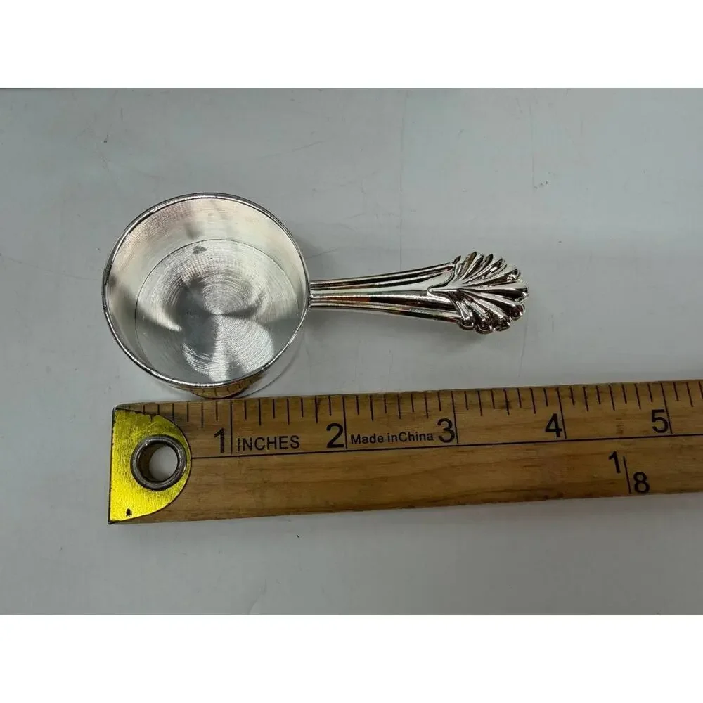 Hampshire Genuine Silverplate Coffee Measure Scoop Ornate Handle Open Box